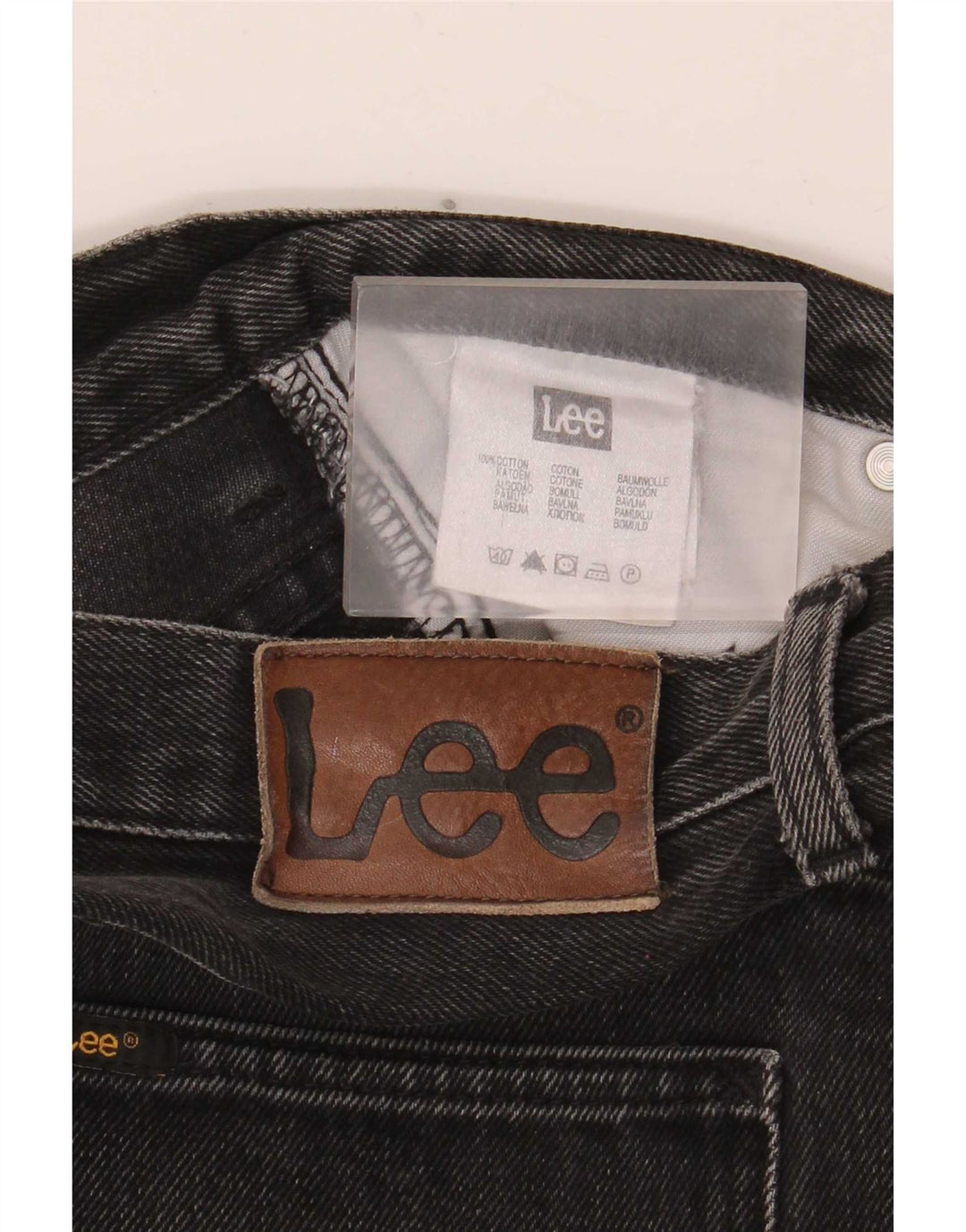 Lee Mens Brooklyn Straight Jeans W36 L34 Μαύρο βαμβακερό