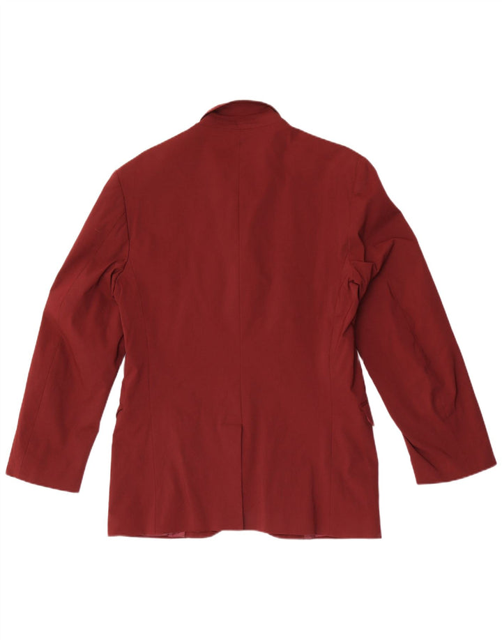 Moschino Ανδρικό σακάκι σακάκι με 3 κουμπιά UK 36 Small Maroon Viscose