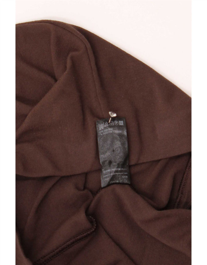 Marks & Spencer Γυναικεία Flare κολάν UK 12 μεσαία καφέ βισκόζη