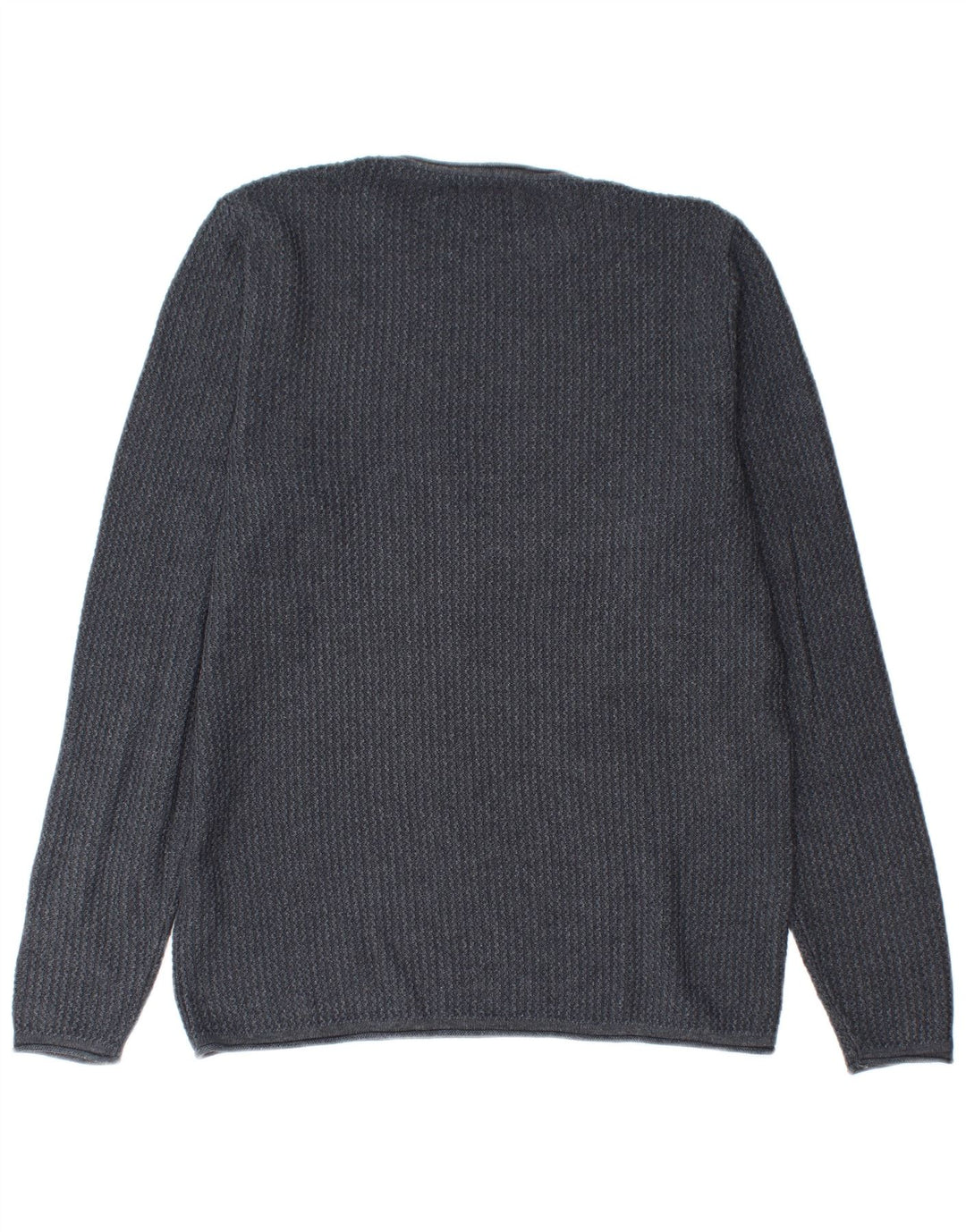 Jack & Jones Ανδρικό πουλόβερ με λαιμόκοψη μεσαίου μπλε βαμβακερό