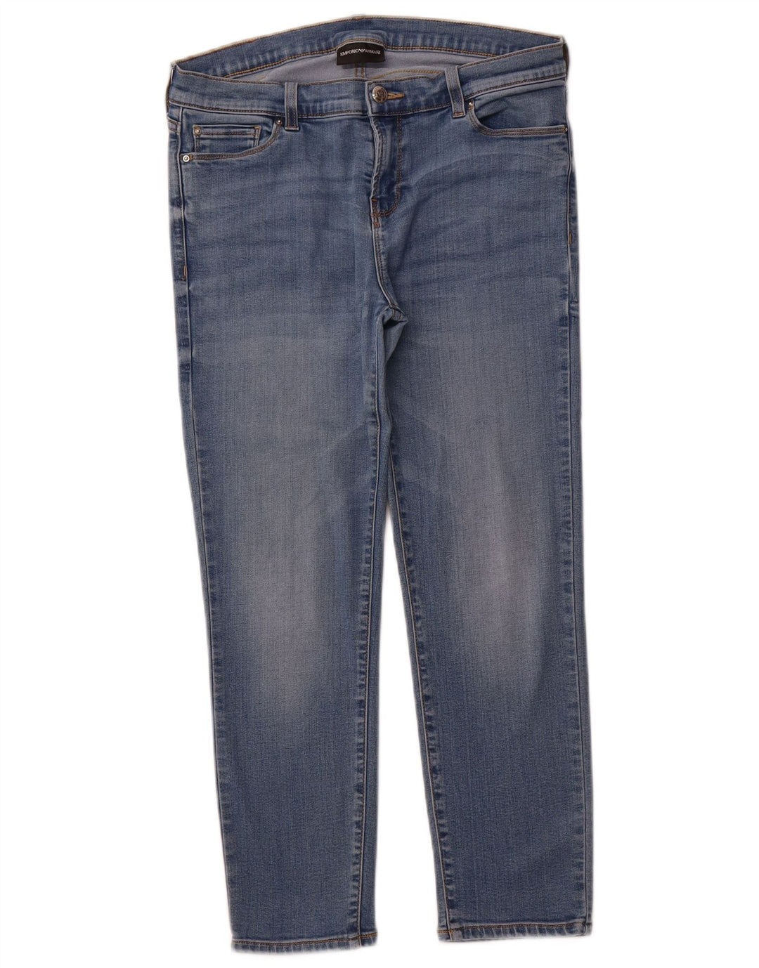 EMPORIO ARMANI Γυναικείο Cropped Jeans W31 L25 Blue Lyocell