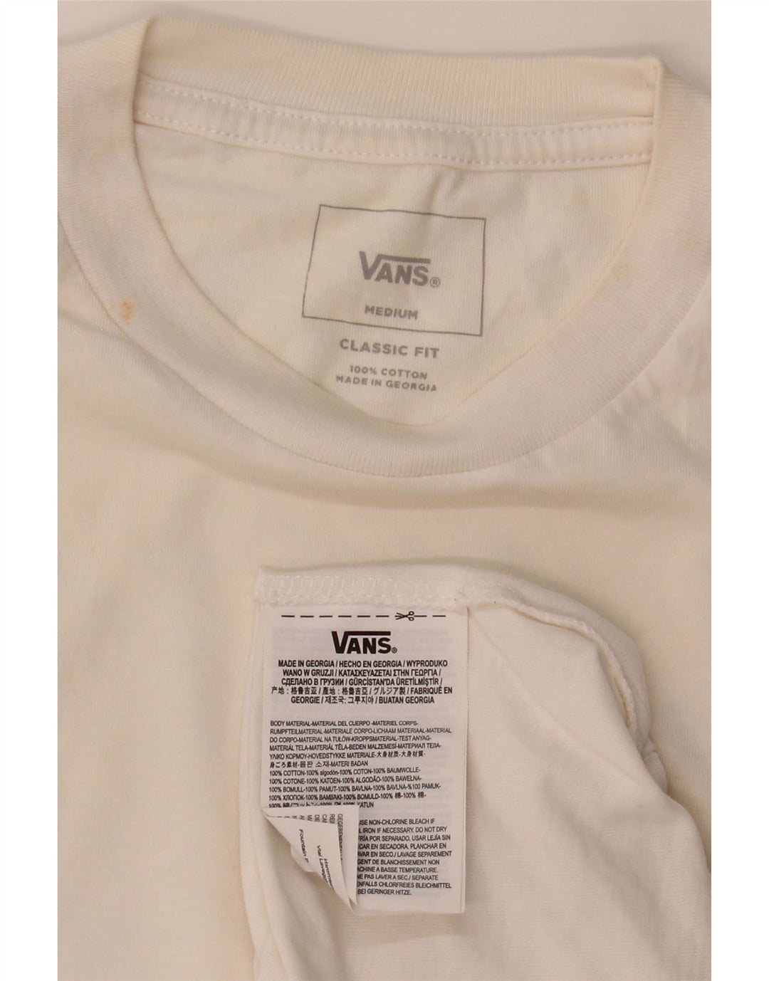 Ανδρικό μπλουζάκι VANS Classic Fit Top Medium White