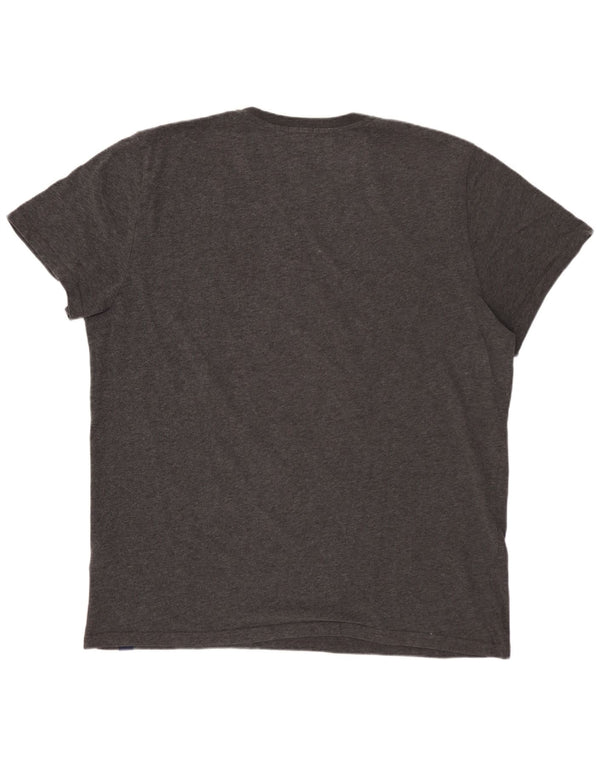 Ανδρικό γραφικό μπλουζάκι SUPERDRY Top 3XL Γκρι βαμβακερό