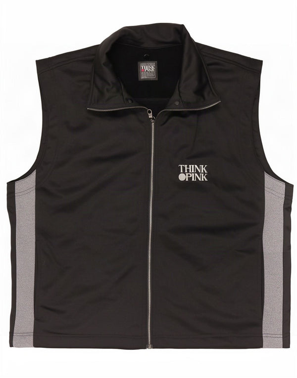 Think Pink Mens Graphic αθλητική φόρμα Top Jacket Large Black Colourblock Sports