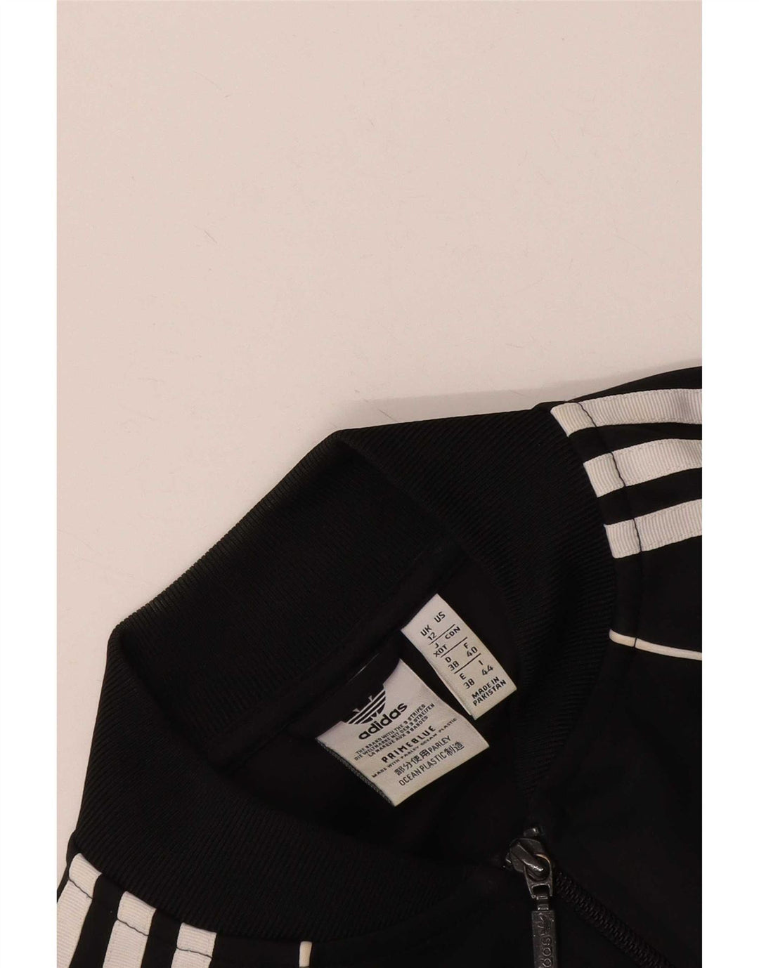 Adidas Γυναικεία Prime Blue αθλητική φόρμα Top Jacket UK 12 Medium Black
