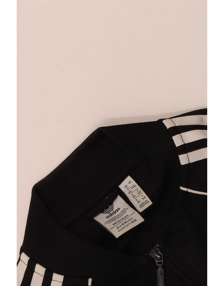 Adidas Γυναικεία Prime Blue αθλητική φόρμα Top Jacket UK 12 Medium Black