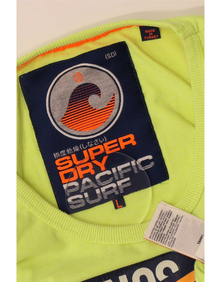 Ανδρικό γραφικό γιλέκο Superdry Μπλούζα μεγάλο πράσινο βαμβακερό
