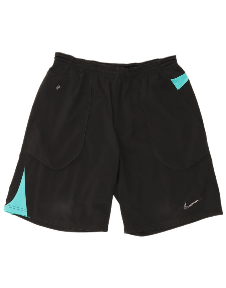 Ανδρικό αθλητικό σορτς Nike με μεγάλο μαύρο χρώμα από πολυεστέρα