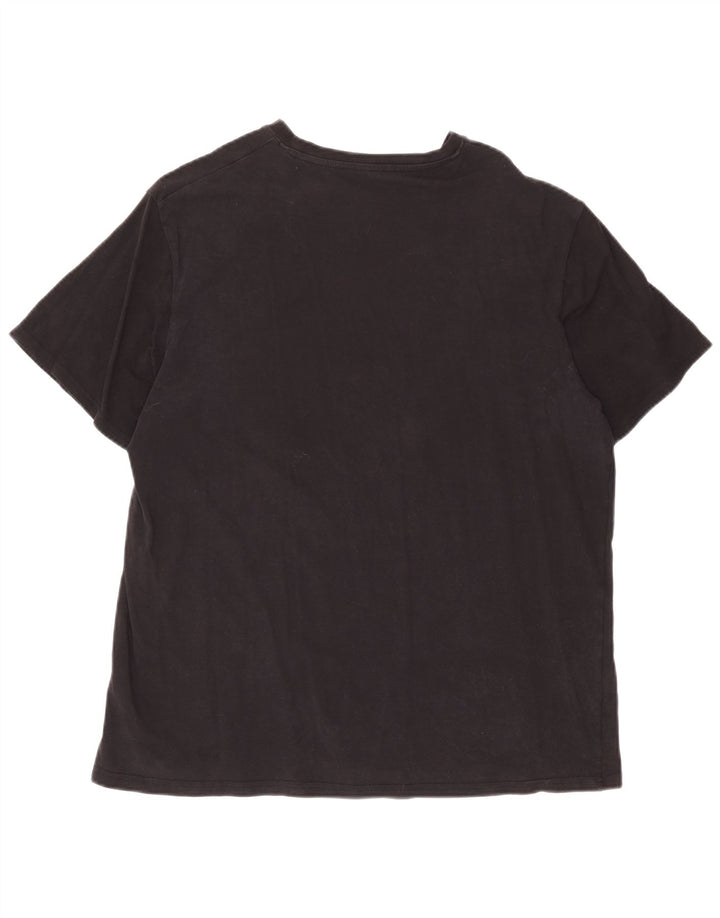 Ted Baker Ανδρικό T-Shirt Top μεγάλο μαύρο βαμβακερό