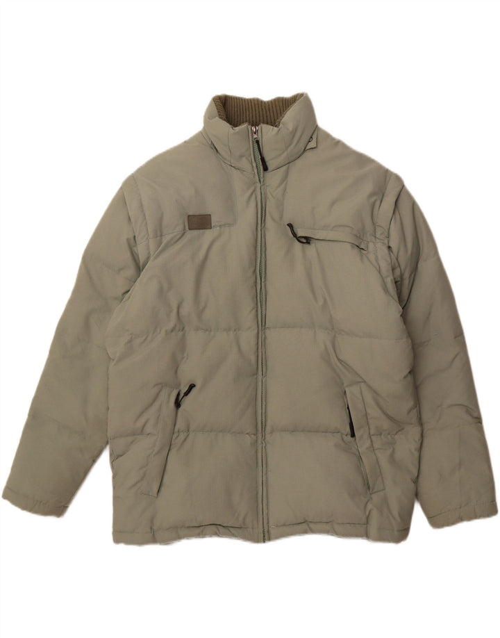 Ανδρικό μπουφάν FILA με επένδυση UK 40 Large Green Polyamide