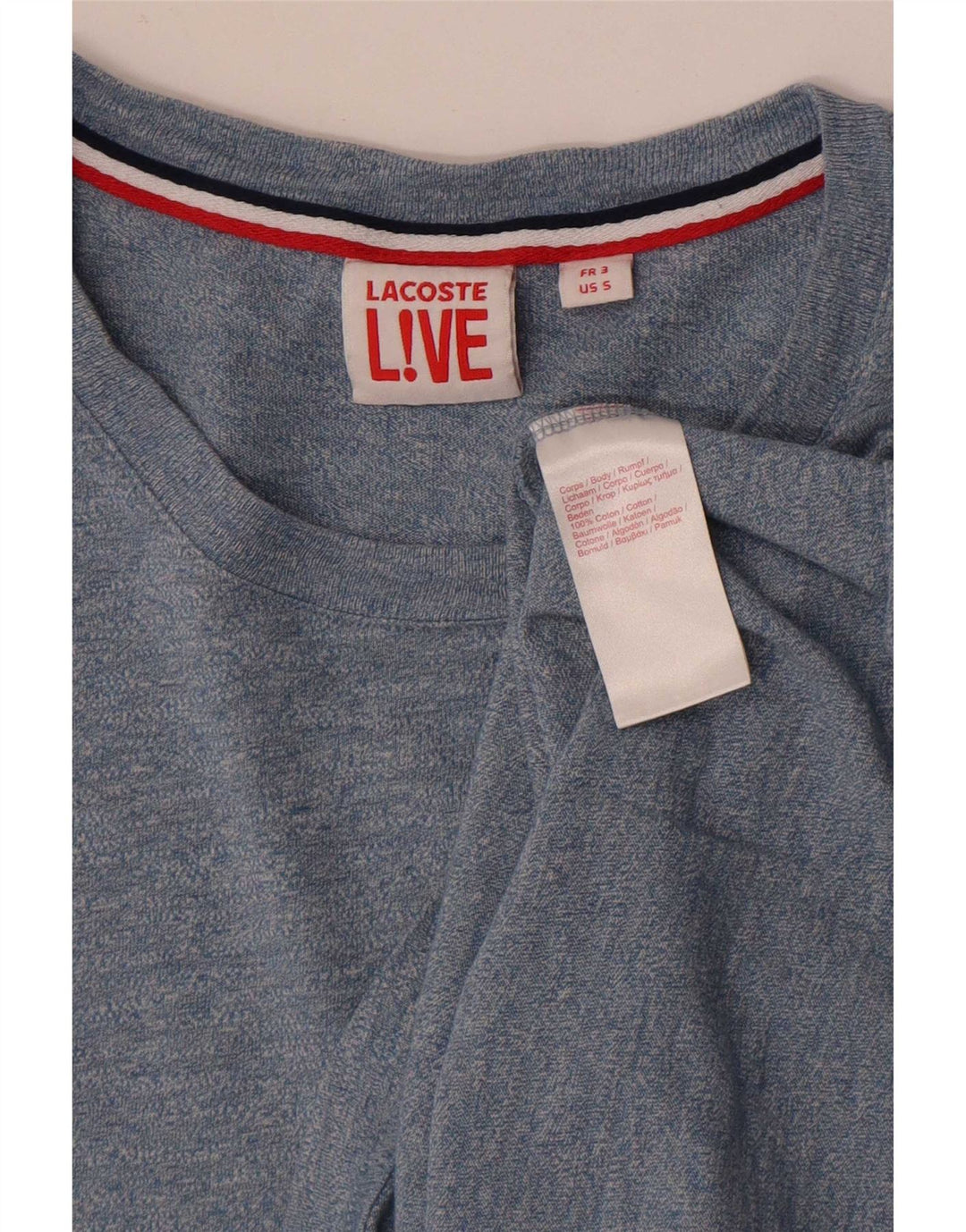 Ανδρικό T-Shirt Lacoste Top Size 3 Small Blue