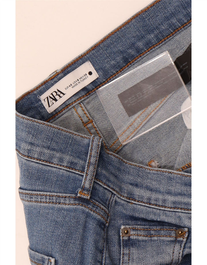 Zara Γυναικείο Straight Jeans EU 40 Medium W30 L27 Μπλε βαμβακερό