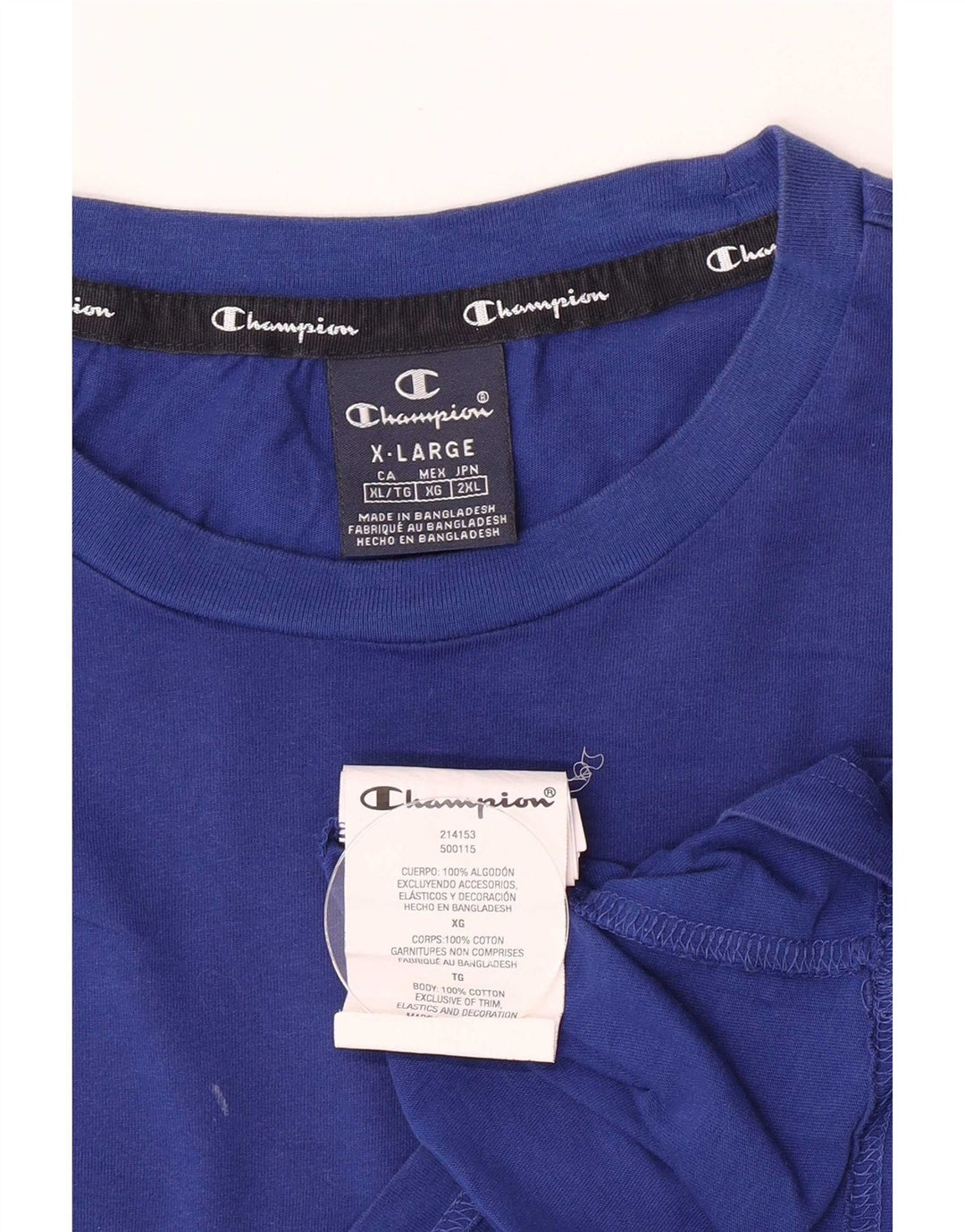 Ανδρικό T-Shirt Champion Top XL Blue Cotton