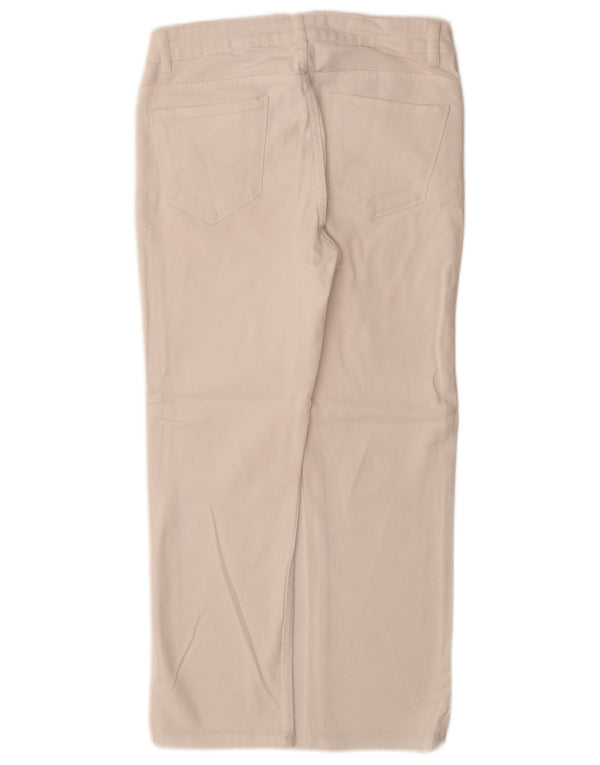 Fat Face Womens Capri Jeans UK 8 Small W26 L26 White Cotton