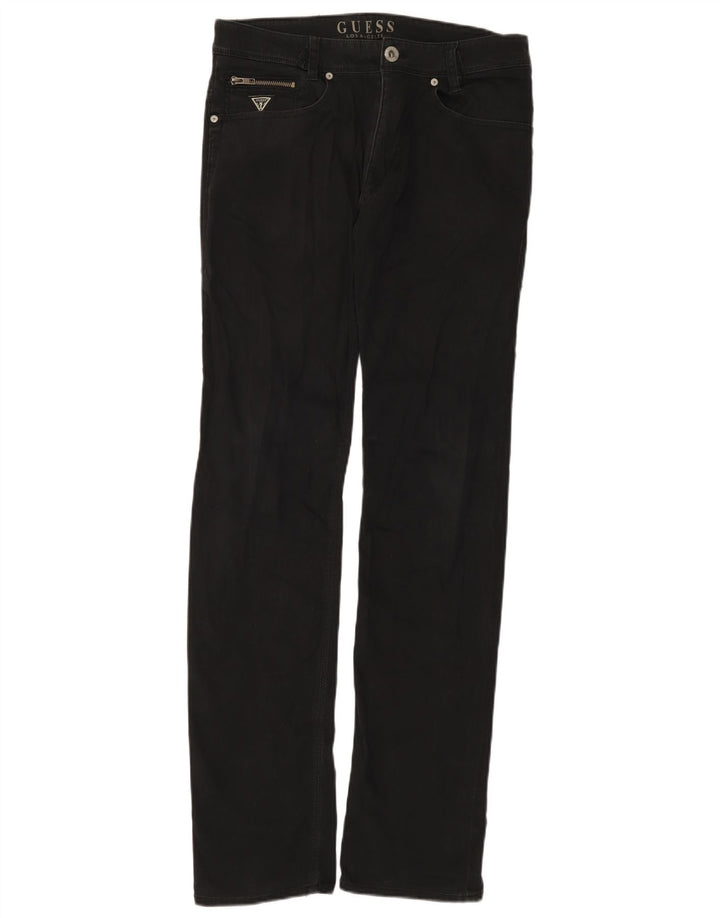 Guess Γυναικείο Slim Jeans W30 L34 Μαύρο βαμβακερό