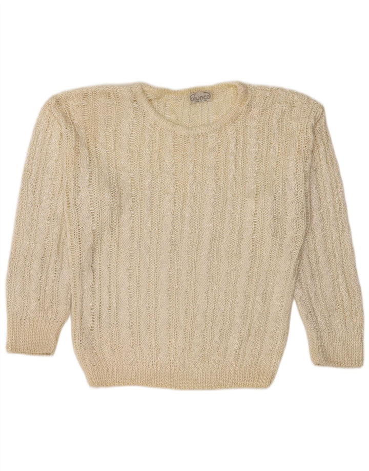 Γυναικείο πουλόβερ Giunco Crew Neck Jumper UK 14 Medium Off White