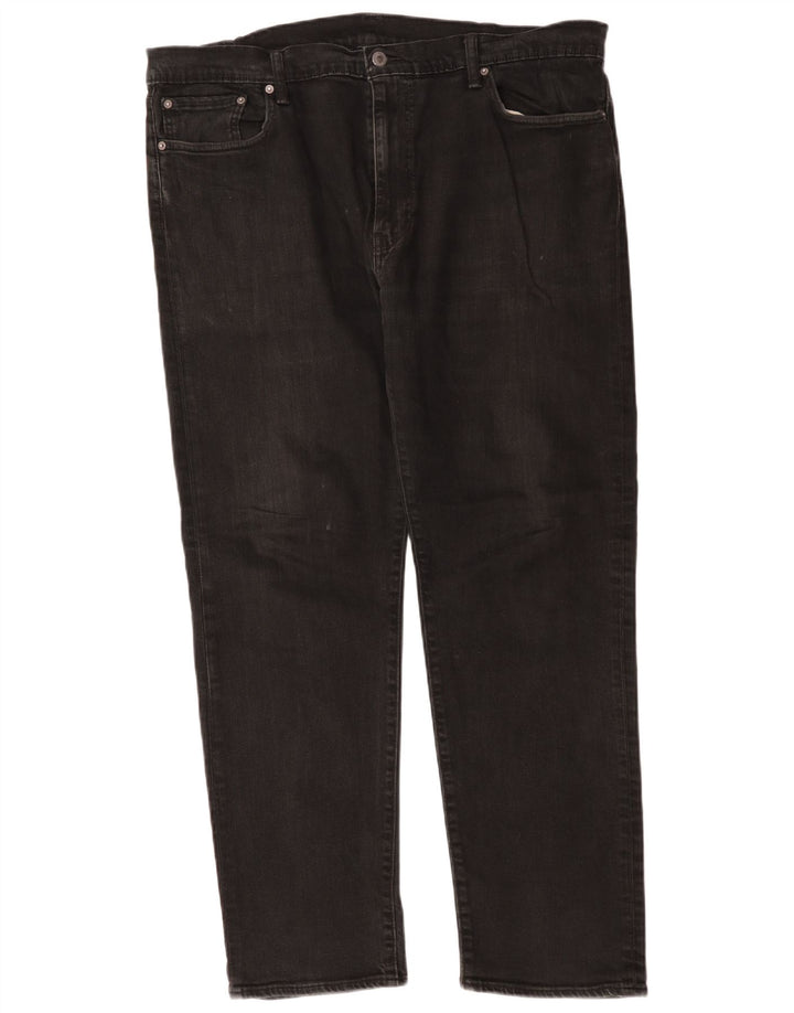 Ανδρικό τζιν Levi's Straight W42 L31 Μαύρο βαμβακερό