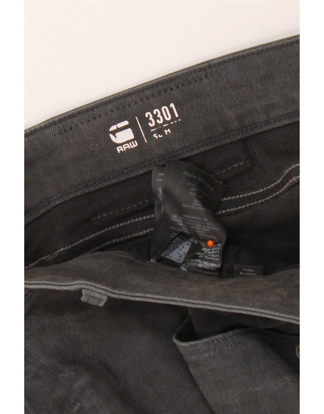 G-Star Ανδρικό 3301 Slim Jeans W40 L32 Γκρι βαμβακερό