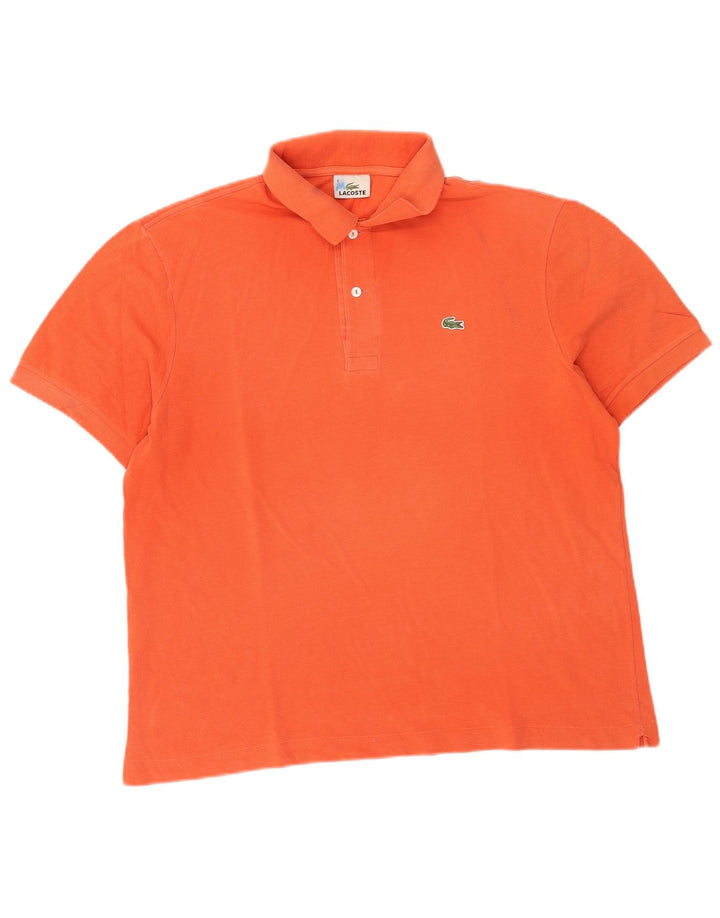 Ανδρικό πουκάμισο πόλο Lacoste, μέγεθος 6 XL, πορτοκαλί βαμβακερό