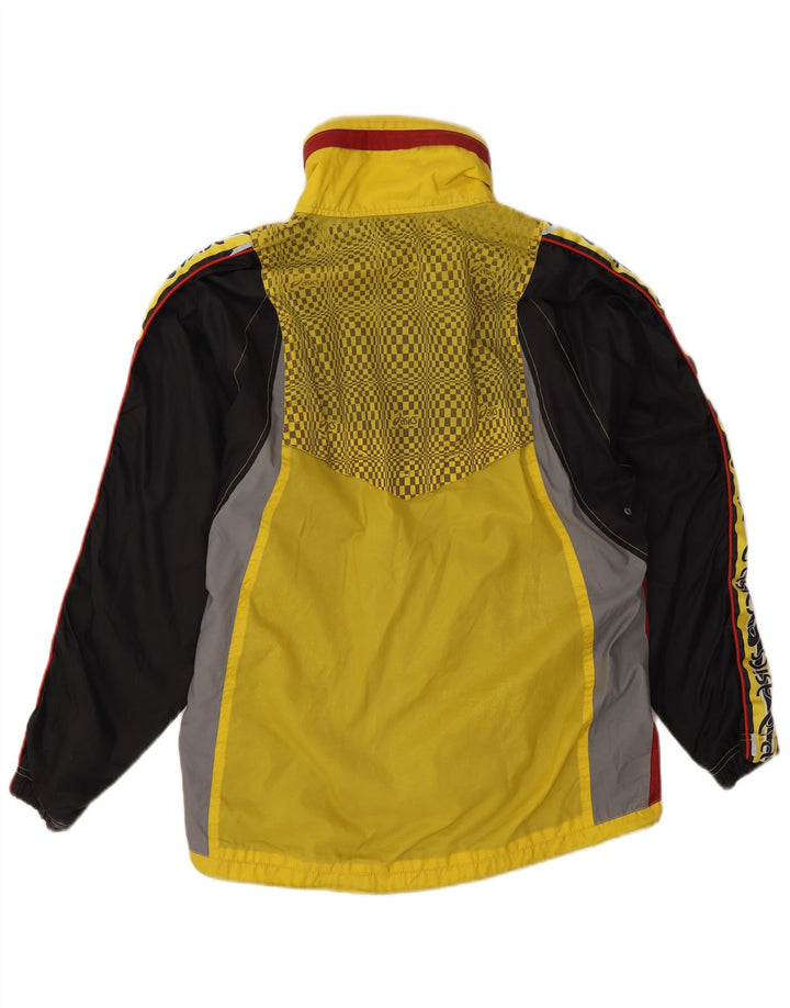 Ανδρικό γραφικό μπουφάν βροχής Asics UK 38 Medium Yellow Colourblock