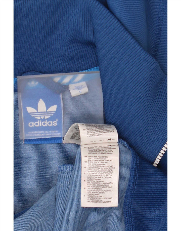 Ανδρικό πουλόβερ με κουκούλα με φερμουάρ Adidas Μικρό μπλε πολυεστέρα