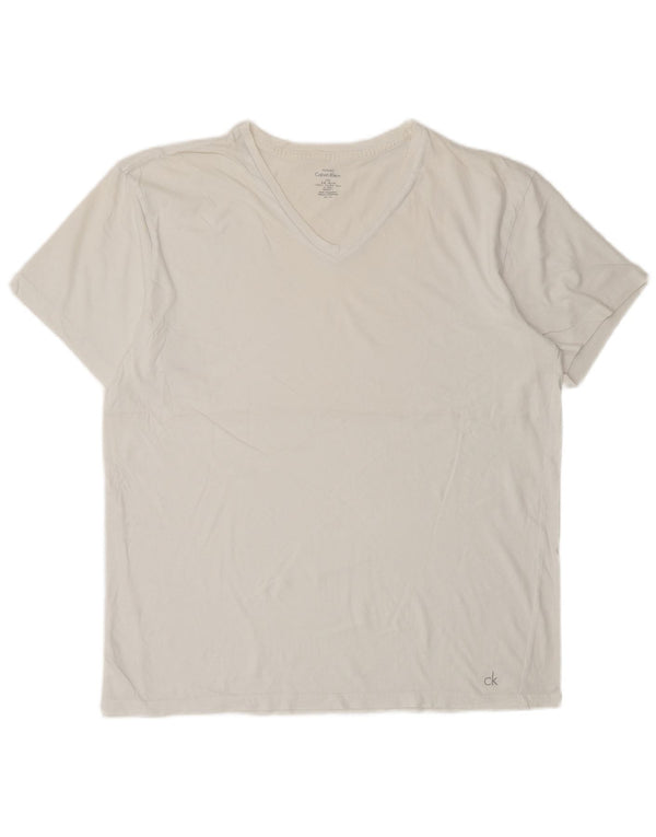 Ανδρικό T-Shirt Calvin Klein Top Large White