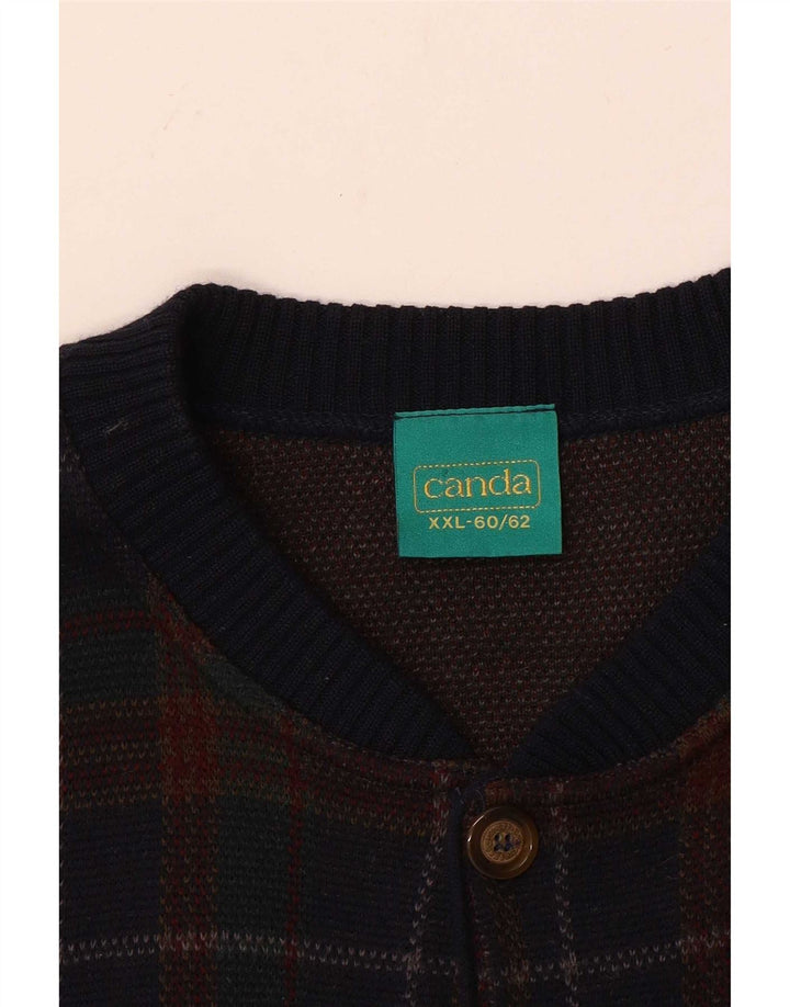 Ανδρικό πουλόβερ Canda Cardigan 2XL Πολύχρωμο Check Acrylic