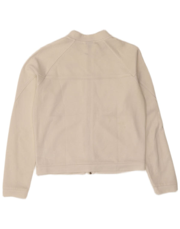 Γυναικεία φόρμα Puma Crop Oversized Top Jacket UK 10 Small White Polyester