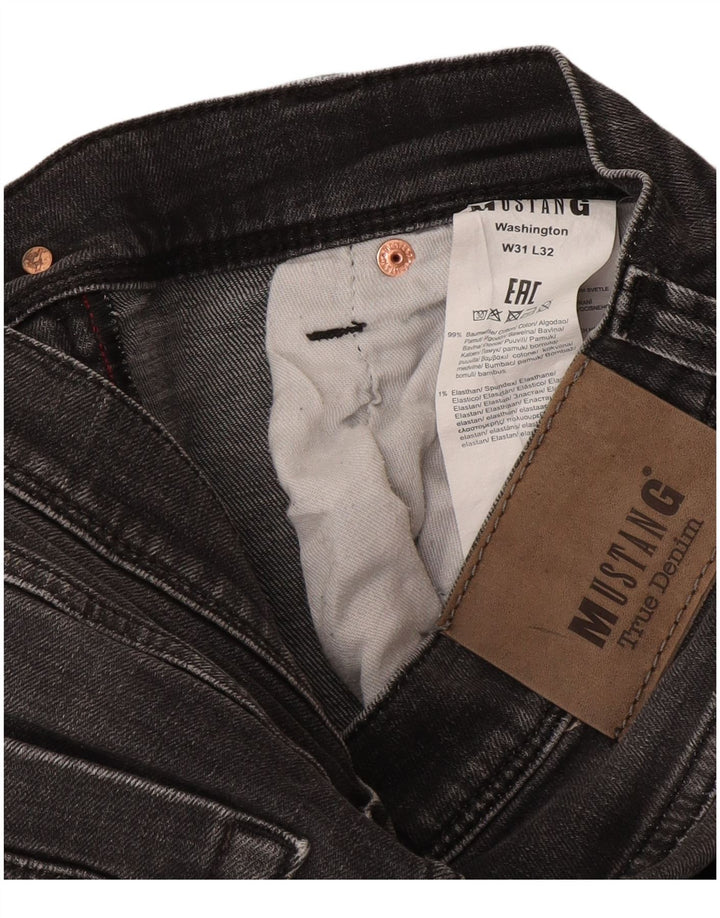 Mustang Ανδρικό Washington Straight Jeans W31 L32 Γκρι βαμβακερό