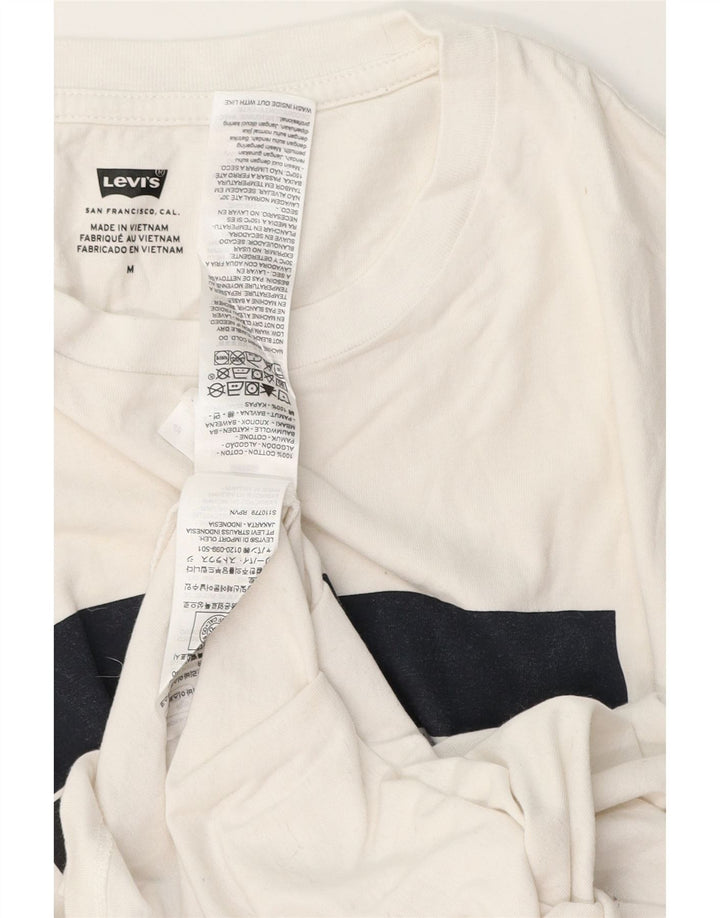 Ανδρικό γραφικό T-Shirt Levi's Top Μεσαίο λευκό βαμβακερό