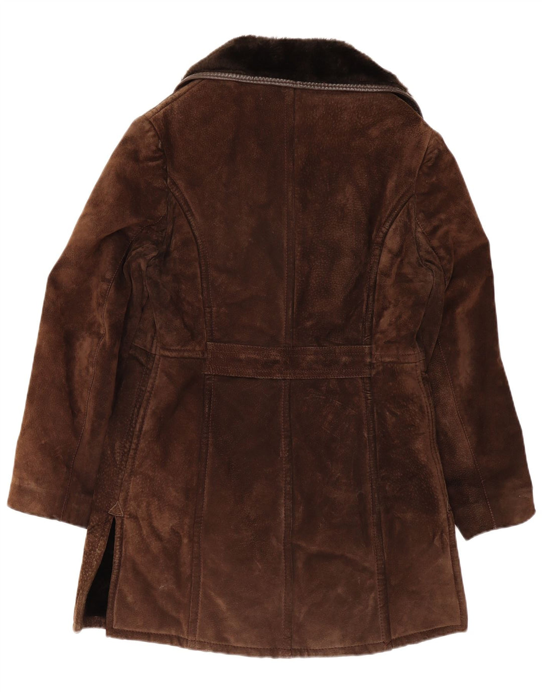 Vintage Ανδρικό παλτό Sherpa Double Breasted UK 10 Small Brown