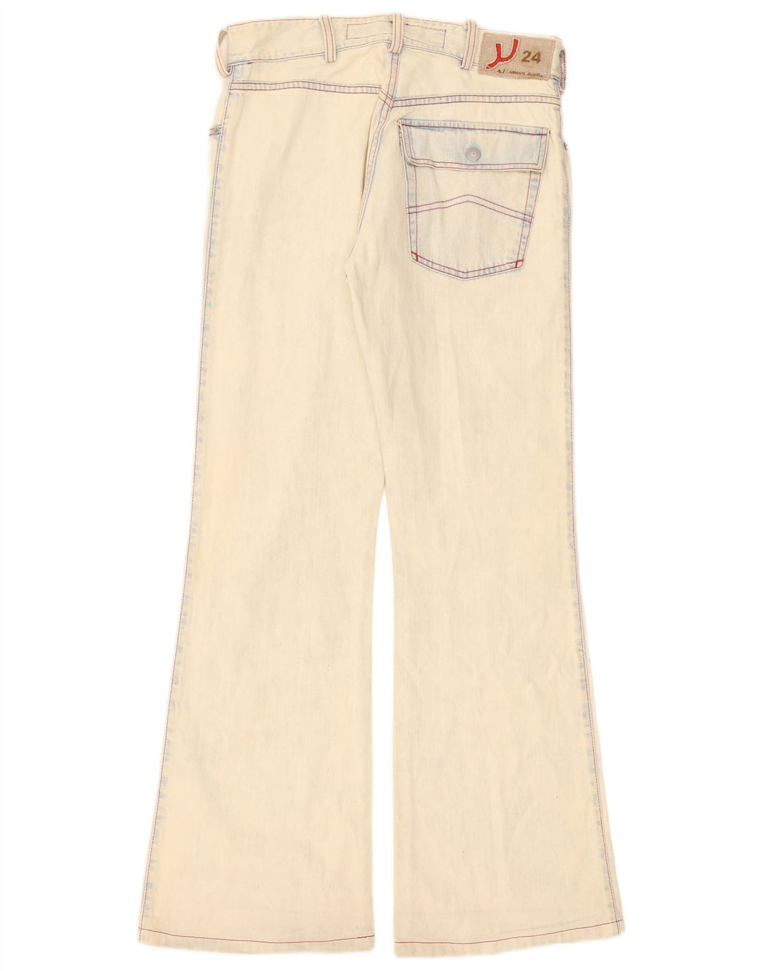 Γυναικείο Armani Flared Jeans W31 L31 Off White Βαμβακερό