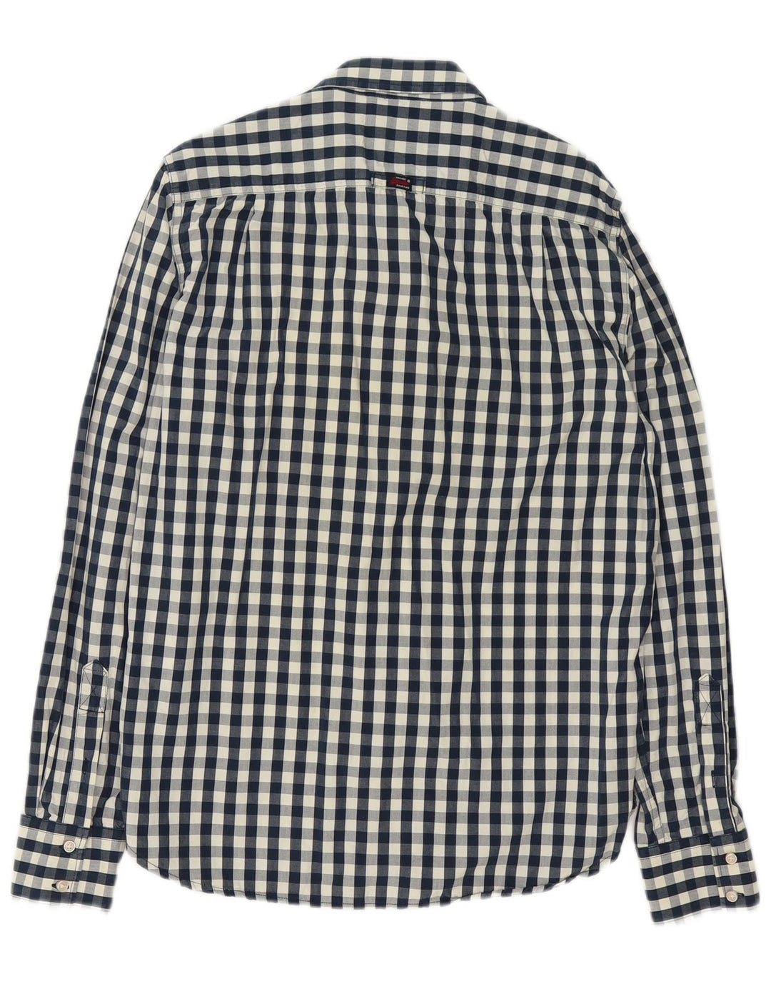 Ανδρικό πουκάμισο Superdry Μεγάλο Navy Blue Gingham Cotton