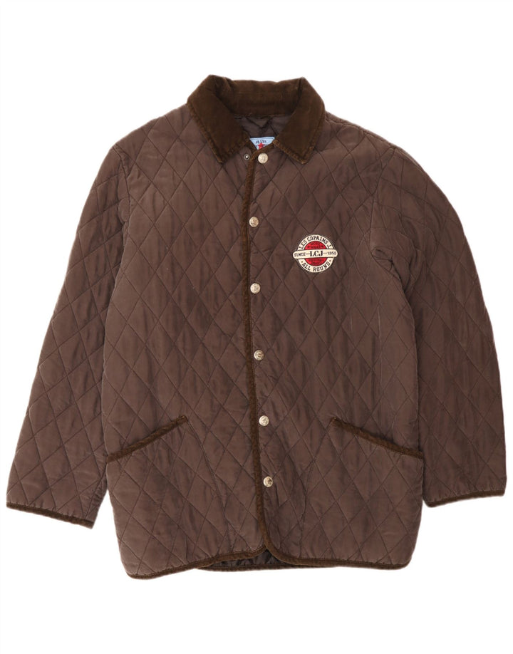Μπουφάν Les Copains Boys Quilted Jacket 15-16 Years Καφέ