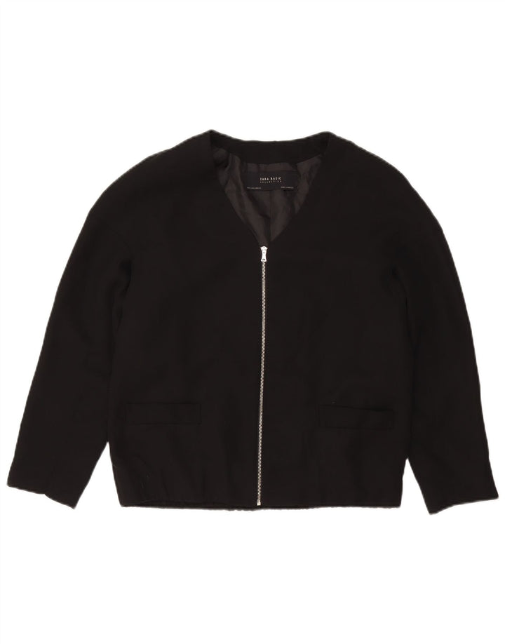 Zara Γυναικείο Μπουφάν UK 10 Small Black