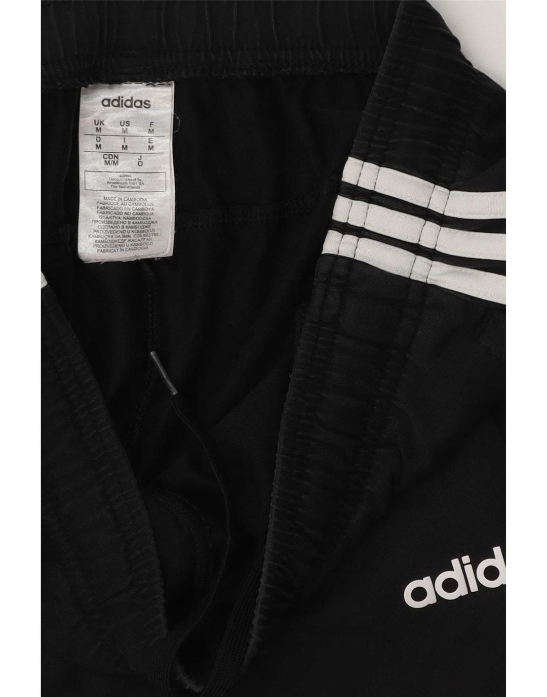 Ανδρική αθλητική φόρμα Adidas, μεσαίο μαύρο βαμβακερό