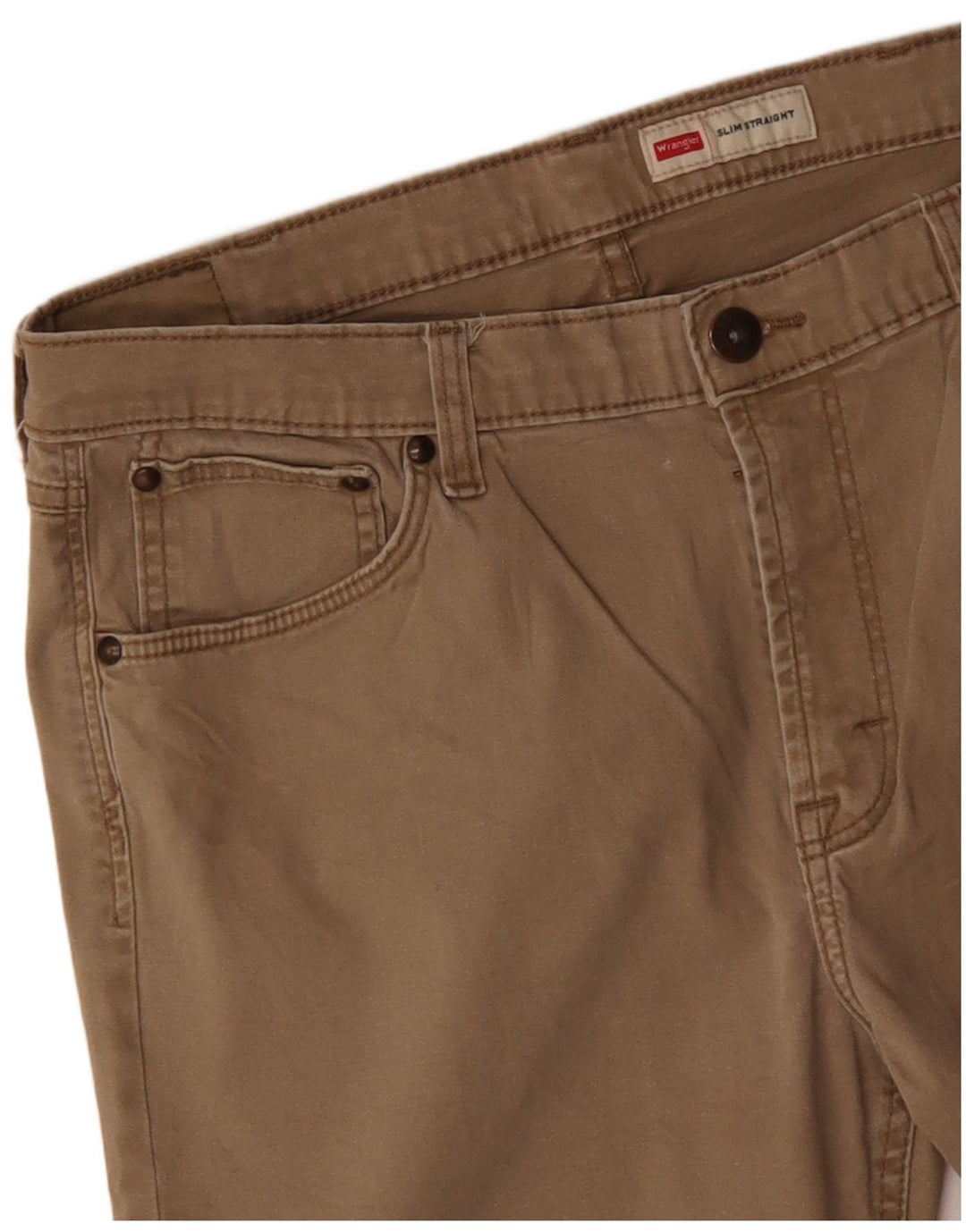 Ανδρικό Slim Straight Casual Παντελόνι WRANGLER W36 L29 Beige