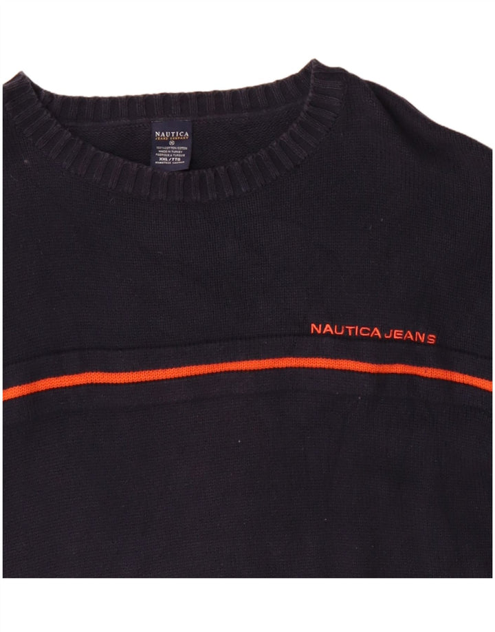 Ανδρικό πουλόβερ NAUTICA Crew Neck Jumper 2XL Navy Blue Cotton