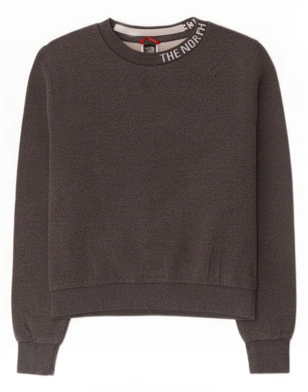 The North Face Womens Crop Graphic Φούτερ Jumper UK 10 Small Grey