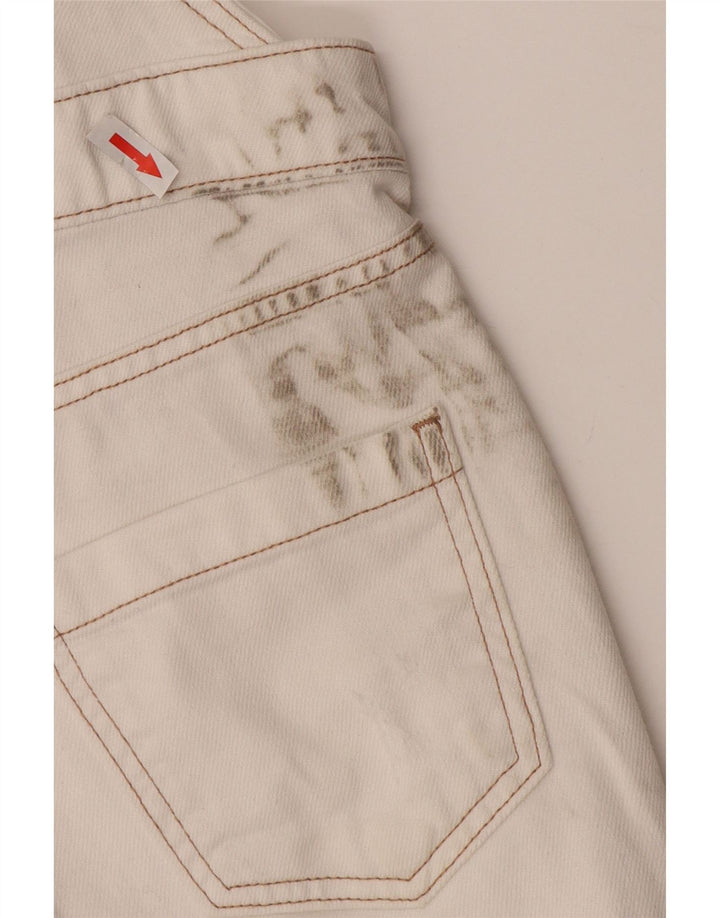 White Stuff Γυναικείο σορτς Dungarees UK 8 Small W30 Λευκό βαμβακερό