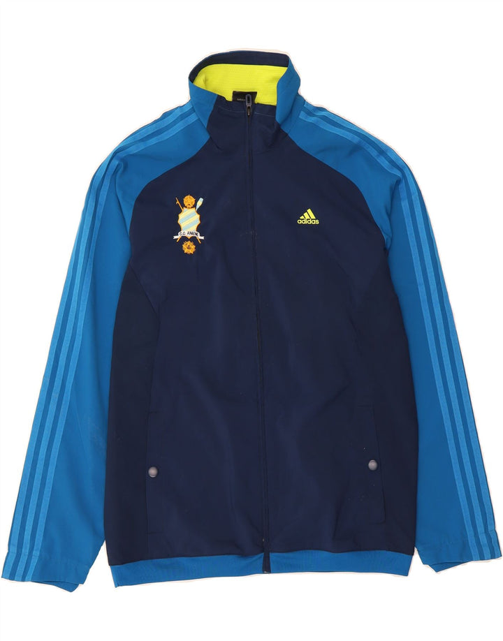 ADIDAS Mens Climacool Tracksuit Top Jacket UK 40/42 Medium Navy Blue Vintage Adidas and Second-Hand Adidas from Messina Hembry 