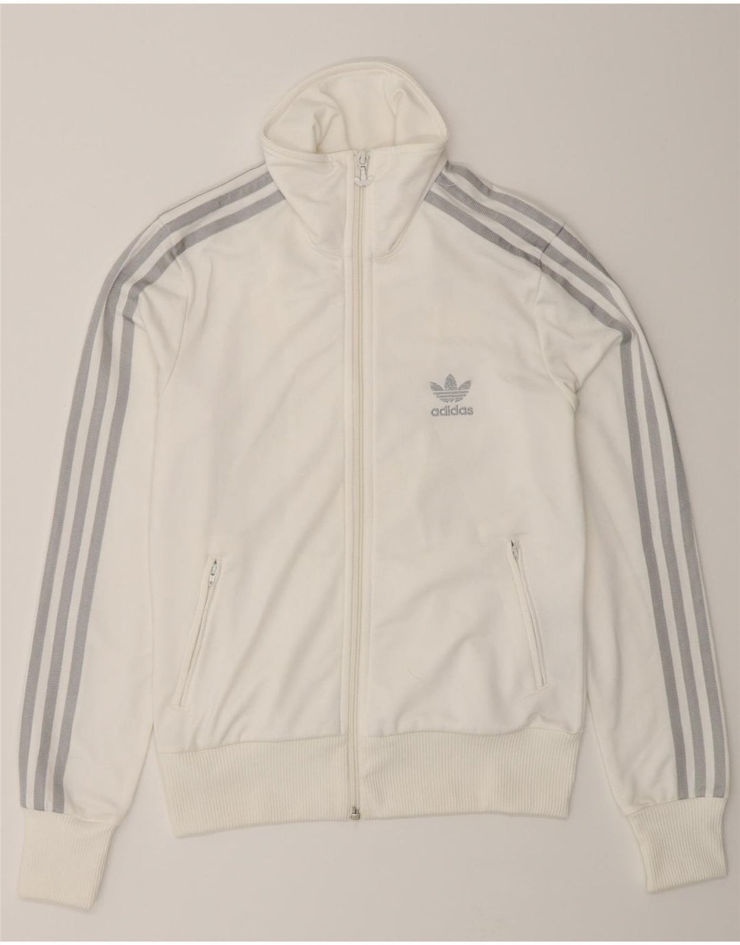 Γυναικεία αθλητική φόρμα γραφικών Adidas Top Jacket EU 38 Small White Polyester