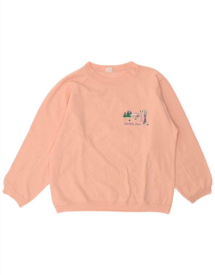 Vintage γυναικεία φούτερ Jumper UK 14 Medium Pink