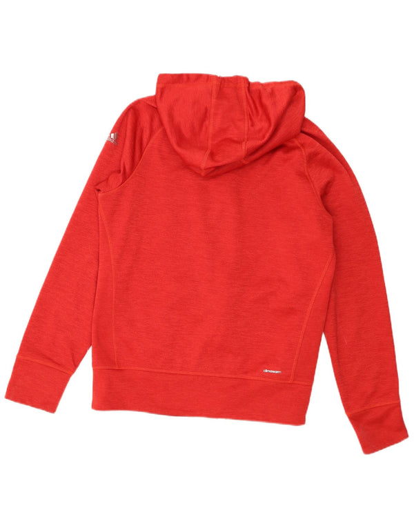 Πουλόβερ με κουκούλα μπάσκετ Adidas Womens Wolves UK 12/14 Μεσαίο κόκκινο