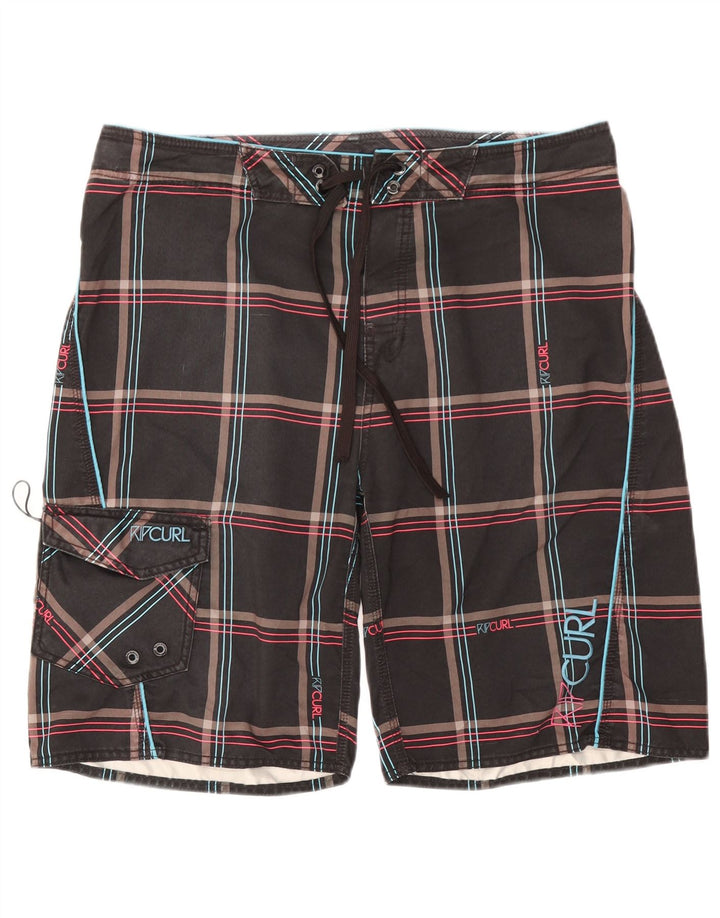 Ανδρικό γραφικό σορτς κολύμβησης Rip Curl XL Grey Check