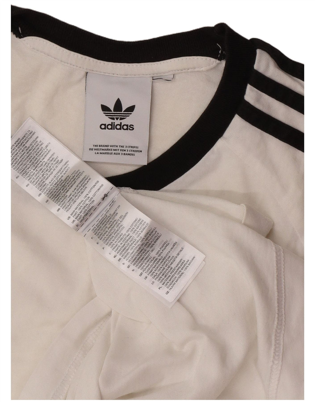 Ανδρικό T-Shirt Adidas Τοπ μεσαίο λευκό βαμβακερό