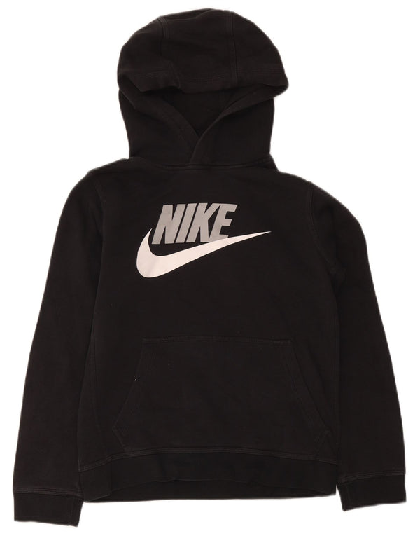Nike Boys Graphic Standard Fit Hoodie Jumper 12-13 ετών Μεγάλο μαύρο βαμβακερό