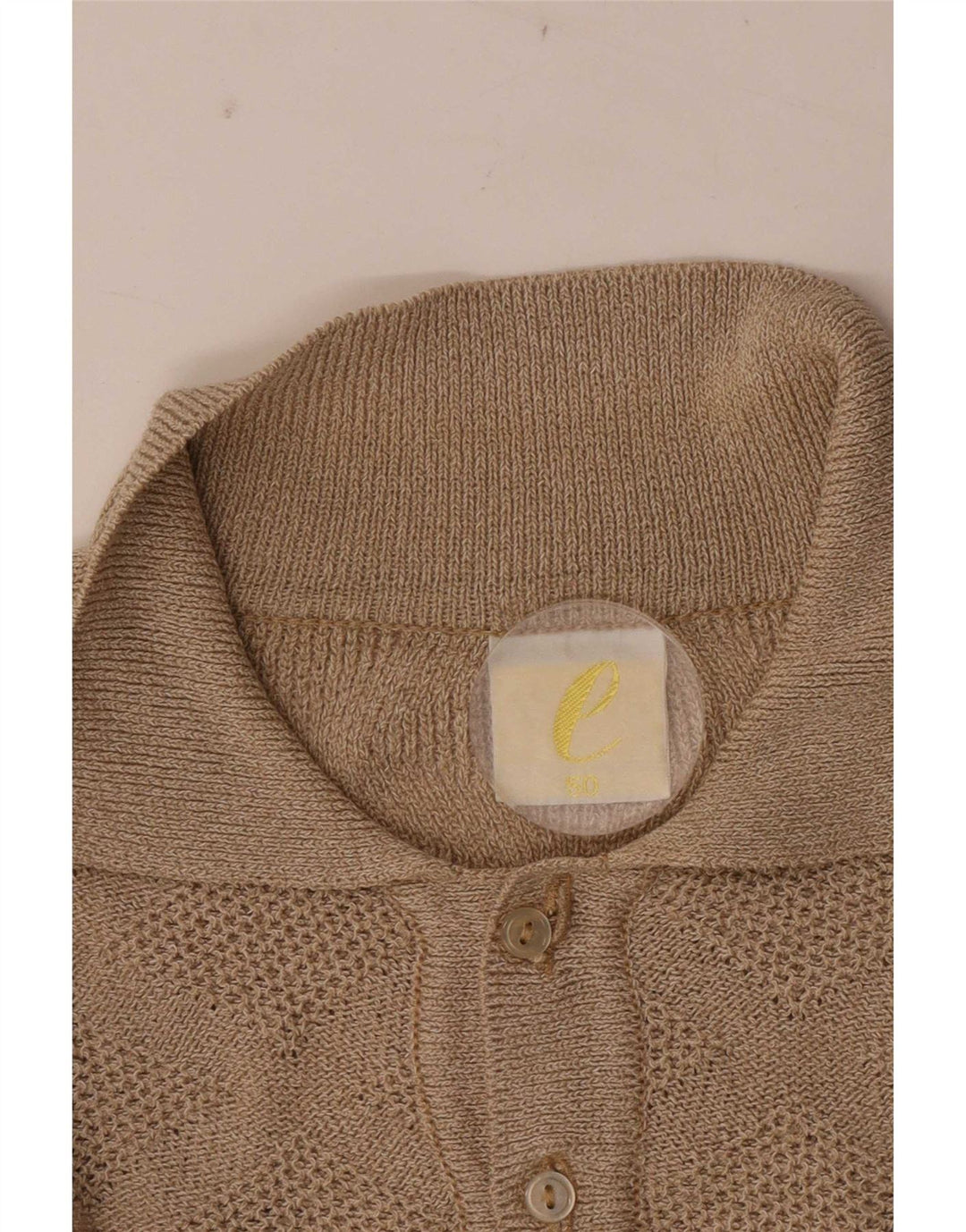 Vintage Ανδρικό πουλόβερ Polo Neck Jumper IT 50 Medium Beige