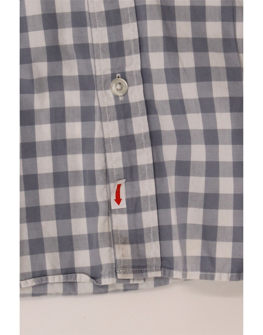 J. CREW Mens Shirt Medium Blue Gingham Cotton Vintage J. Crew and Second-Hand J. Crew from Messina Hembry 
