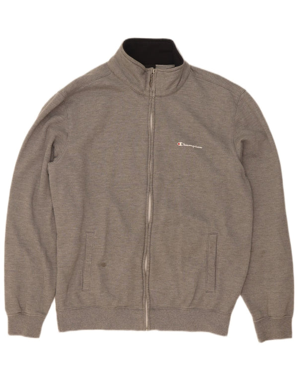 Γυναικεία φόρμα Champion Top Jacket UK 16 Large Grey Flecked Cotton